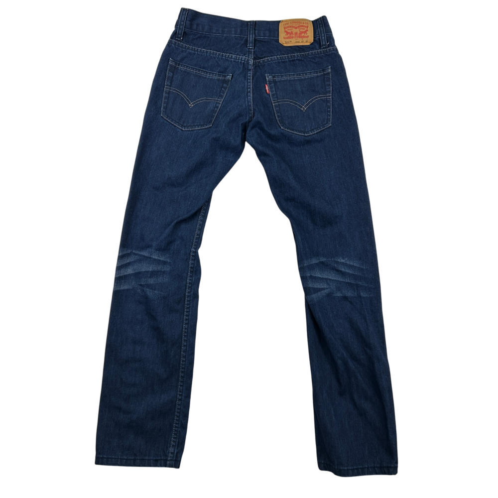 Levi's Jeans Youth 14 Regular 511 Slim Fit Blue Denim Stretch W27 L27 Boys